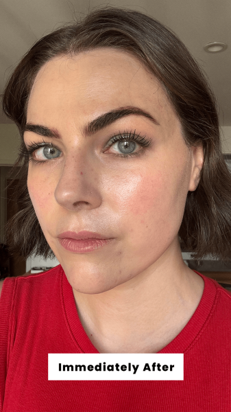 DallAsen immediately after applying the Urban Decay All Nighter Waterproof Setting Spray