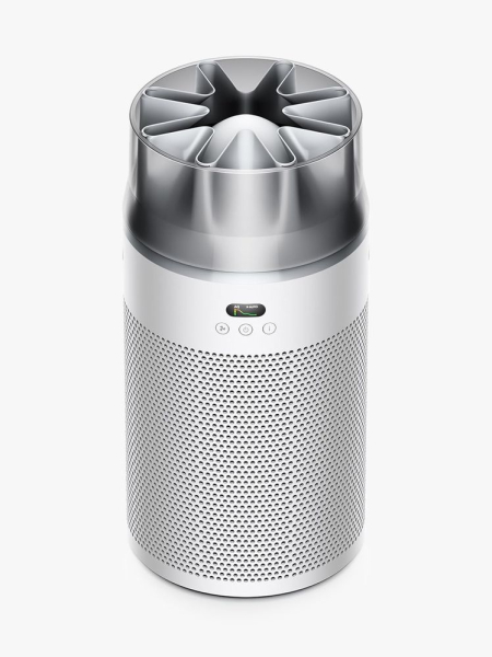 Dyson Hushjet Compact Purifier in branded component on a light gray background